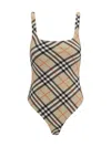 Burberry Check-pattern Swimsuit