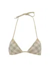 Burberry Swimsuit Top In Flax Ip Check
