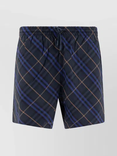 Burberry Swimwear With Back Pocket And Plaid Pattern