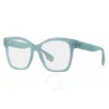 Burberry Sylvie Demo Butterfly Ladies Eyeglasses Be2363 4086 51 In Brown