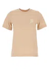 Burberry Women Peach Cotton T-shirt