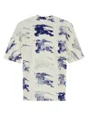 Burberry T-shirt With Ekd T-shirts White