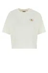 Burberry Crew Neck Cotton T-shirt With Short Sleeves In White