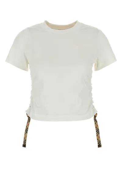 Burberry White Cotton T-shirt