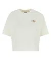 Burberry Crew Neck Cotton T-shirt With Short Sleeves In White