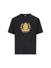 Burberry Classic Black T-shirt With Gold Emblem