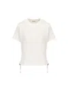 Burberry White T-shirt With Check Pattern Detail In Grey