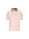Burberry T-shirt And Polo Shirt In Pink