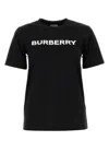 Burberry Black T-shirt With Bold Logo Design In Black