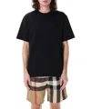 Burberry Ekd Cotton T-shirt In Black
