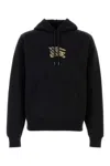 Burberry Hoodie With Front Pocket And Ribbed Cuffs In Black