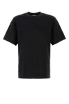 Burberry Tempah Embroidered Logo Cotton T-shirt In Black