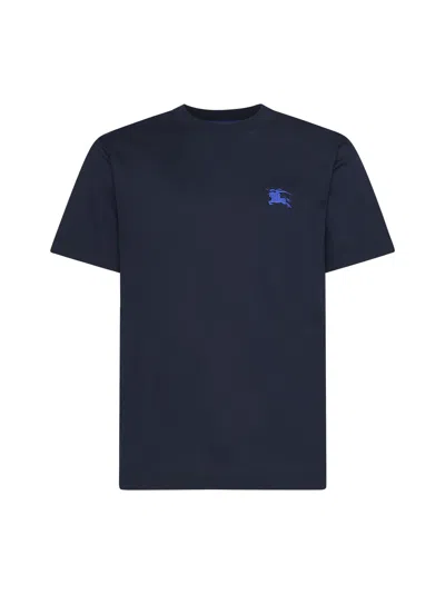 Burberry T-shirt In Blu