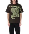 Burberry Men's Ekd Cotton T-shirt In Brown