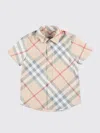 Burberry Boy's Owen Check-print Button Down Shirt In Beige