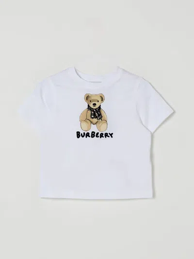 BURBERRY T-SHIRT BURBERRY KIDS COLOR WHITE,H15790001