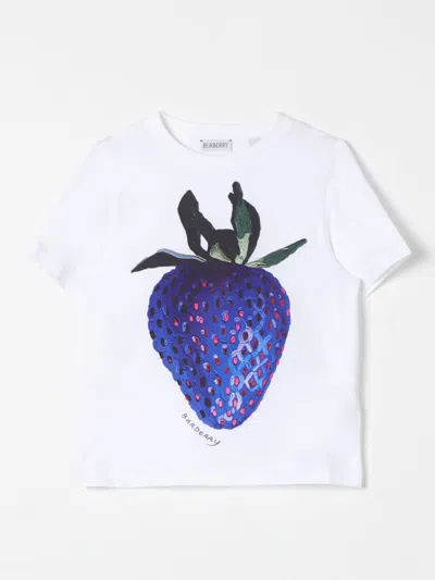 Burberry T-shirt  Kids Color White In Weiss