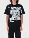 Burberry Short Sleeve T-shirt In Black