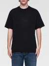 Burberry T-shirt Con Ekd In Schwarz