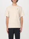 Burberry Beige T-shirt With Maxi Bee Print On The Back In Cotton Man In Blue