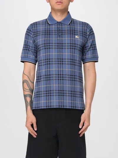Burberry T-shirt  Men Color Blue In Multi