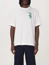 Burberry White T-shirt With Equestrian Knight Logo Print On The Front In Cotton Man In White