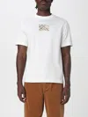 Burberry Equestrian Knight Design Cotton T-shirt In White