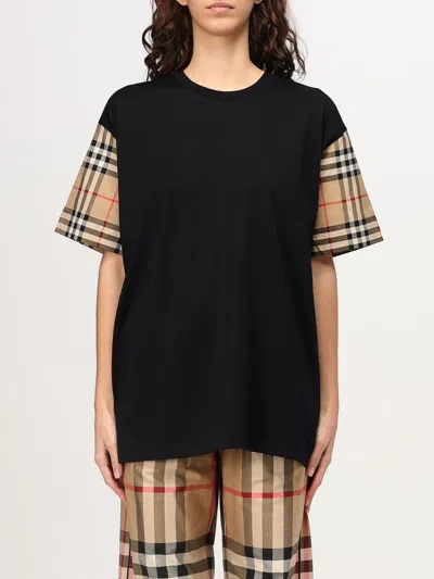 BURBERRY T-SHIRT BURBERRY WOMAN COLOR BLACK,G44362002