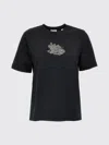 Burberry T-shirt  Woman Color Black In Multi