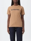 BURBERRY T-SHIRT BURBERRY WOMAN COLOR BROWN,F32067032
