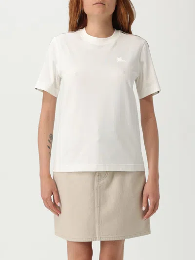 Burberry T-shirt  Woman Color White In Neutral