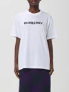 Burberry Logo-print Cotton T-shirt Clothing In White