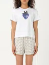 Burberry Crystal-embellished Cotton T-shirt In White