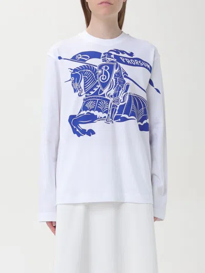 BURBERRY T-SHIRT BURBERRY WOMAN COLOR WHITE,F77715001