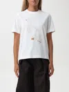 Burberry Cotton Duck T-shirt In Weiss