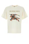 Burberry Short Sleeves T-shirt With Logo In Burgundy