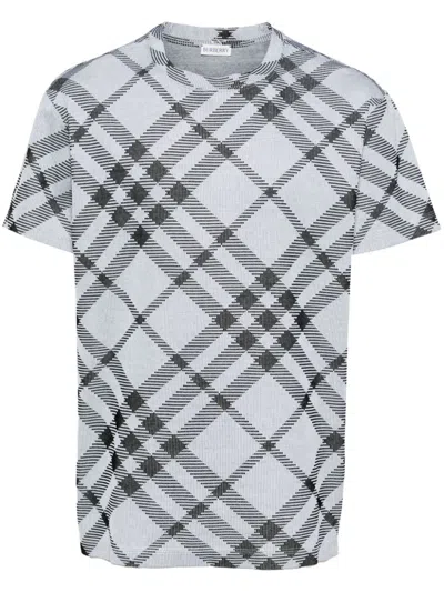 Burberry T-shirts In Whiteblackipcheck