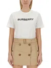 Burberry Women T-shirt Con Logo In White