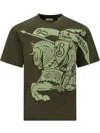 Burberry Men's Ekd Cotton T-shirt In Green