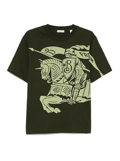 Burberry T-shirt In Green