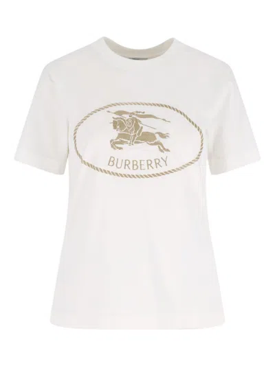 Burberry T-shirt Logo In White