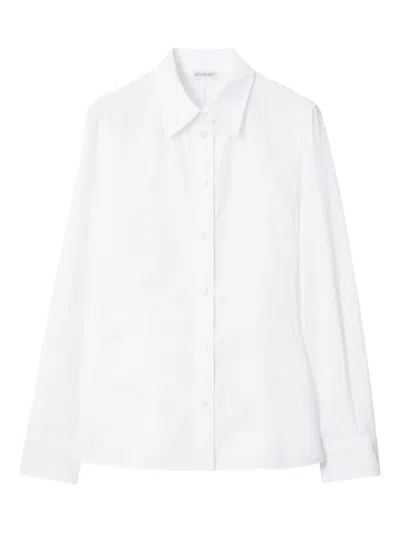 Burberry T-shirt Mit Equestrian Knight-motiv In White