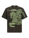 Burberry Equestrian Knight Graphic Print T-shirt In Multicolour