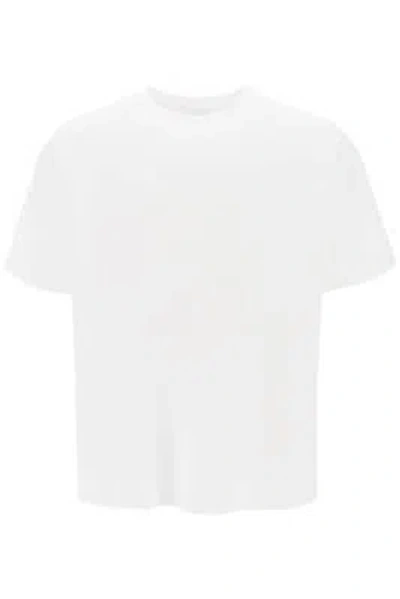 Pre-owned Burberry T-shirt Overraynertonembroidery Ekd 8072756 White Sz.s A1464
