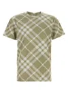Burberry Check Stretch Cotton Blend T-shirt In Printed