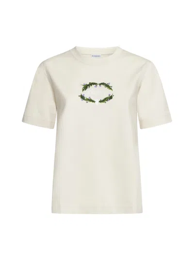 Burberry T-shirt In Cream