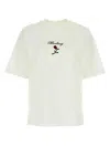 Burberry Crew Neck Floral Motif Short Sleeves T-shirt In White