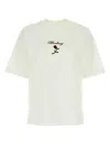 Burberry Crew Neck Floral Motif Short Sleeves T-shirt In White