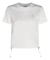 Burberry White T-shirt With Check Pattern Detail In White