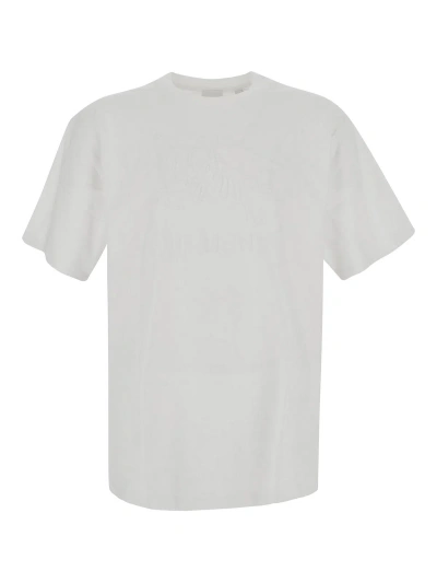Burberry Tempah T-shirt With Embroidered Ekd In White